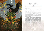 The Witches' Quest Seasons of the Witch Mabon oracle deck book page featuring a whimsical autumn goddess illustration