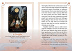 The Witches' Quest Seasons of the Witch Mabon oracle card Campfire with illustrated campfire scene and guidebook text.