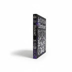 The Witches' Quest hardcover copy of The Book of Practical Witchcraft by Pamela Ball with black and purple cover