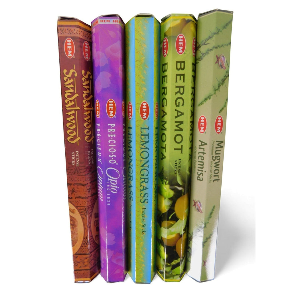 The Witches' Quest Third Eye incense pack featuring five HEM scent tubes for meditation, divination, and ritual use.
