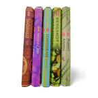 The Witches' Quest Third Eye incense pack featuring five HEM scent tubes including Sandalwood, Opium, and Mugwort.
