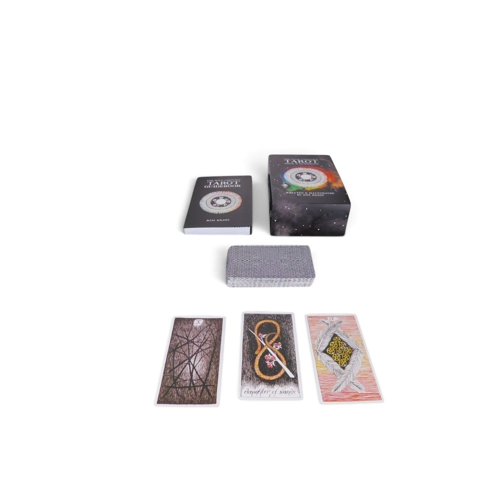 The Witches' Quest The Wild Unknown tarot deck and guidebook set with illustrated cards and black keepsake box