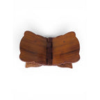 The Witches' Quest handcrafted wooden book stand with intricate carvings and a collapsible design for ritual books.