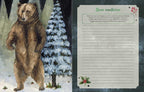 The Witches' Quest Seasons of the Witch Yule Journal open spread featuring a bear illustration and writing prompt
