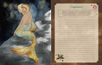 The Witches' Quest Seasons of the Witch Yule Journal featuring a Capricorn mermaid illustration and lined prompt page.