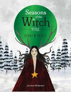 The Witches' Quest Seasons of the Witch Yule Journal featuring a woman with antlers in a snowy winter forest.