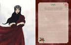 The Witches' Quest Seasons of the Witch Yule Journal open page with watercolor illustration and writing prompt