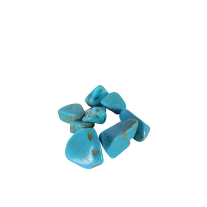 Blue Dyed Howlite Tumbled Stone Lot Turquoise Look Polished Crystal Stones