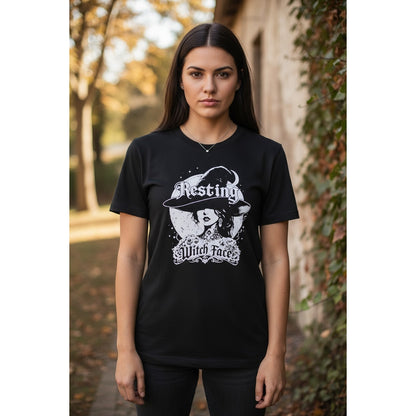 Resting Witch Face Unisex Tee - Ash & Sea Covenwear Exclusive - New