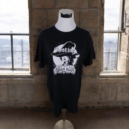 Resting Witch Face Unisex Tee - Ash & Sea Covenwear Exclusive - New