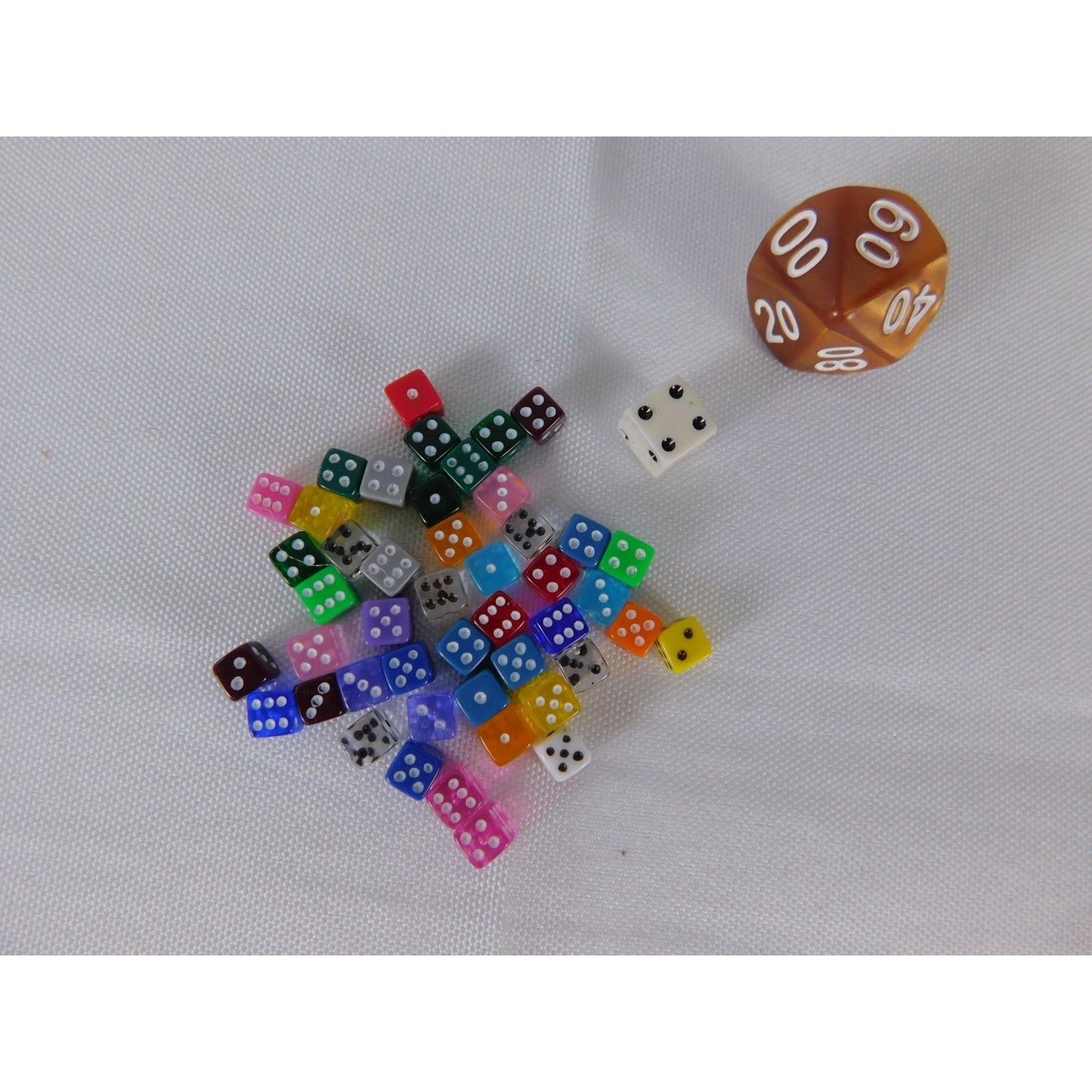 Assorted Mini 6 Sided Dice Lot With Percentile D10 RPG Polyhedral Set Dice