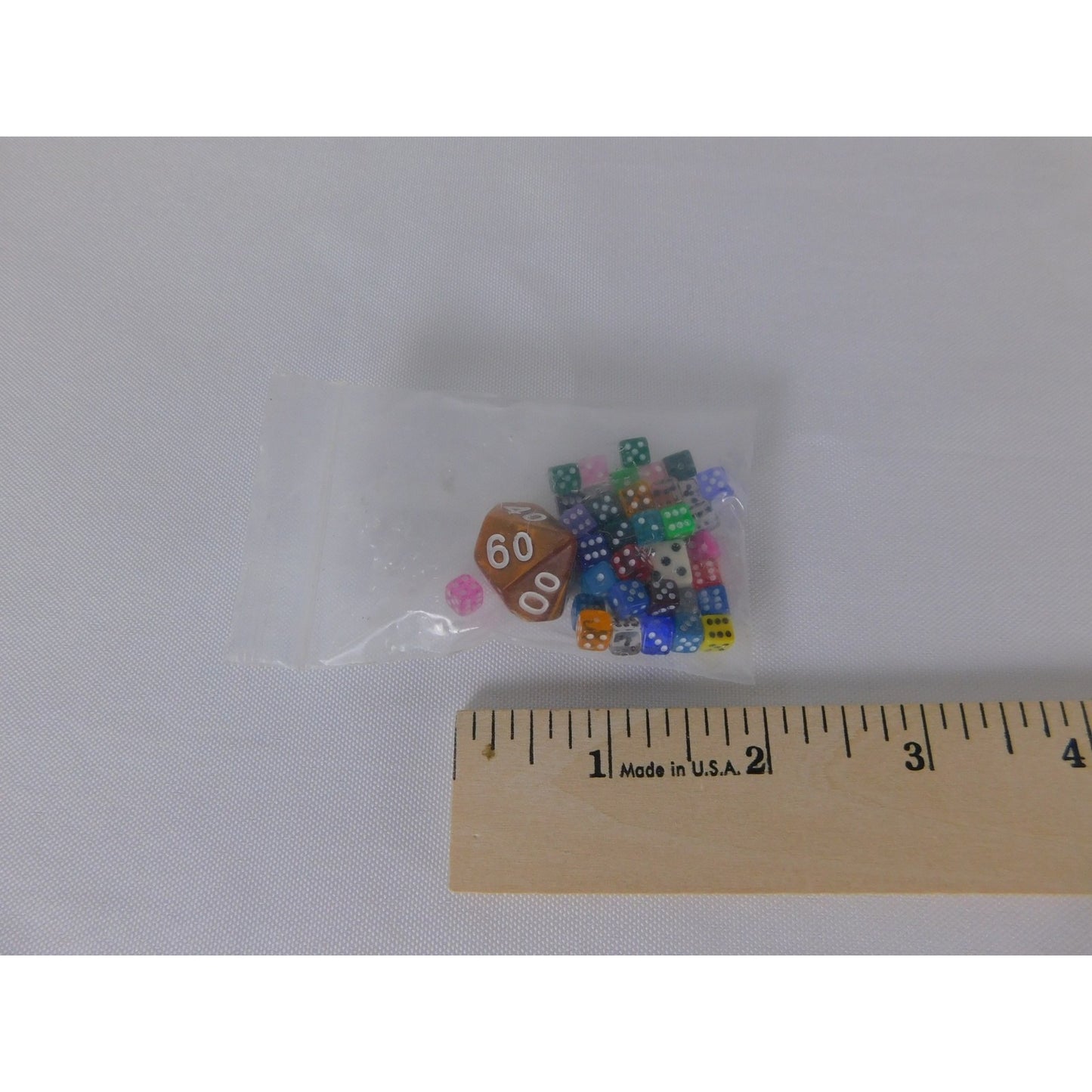 Assorted Mini 6 Sided Dice Lot With Percentile D10 RPG Polyhedral Set Dice