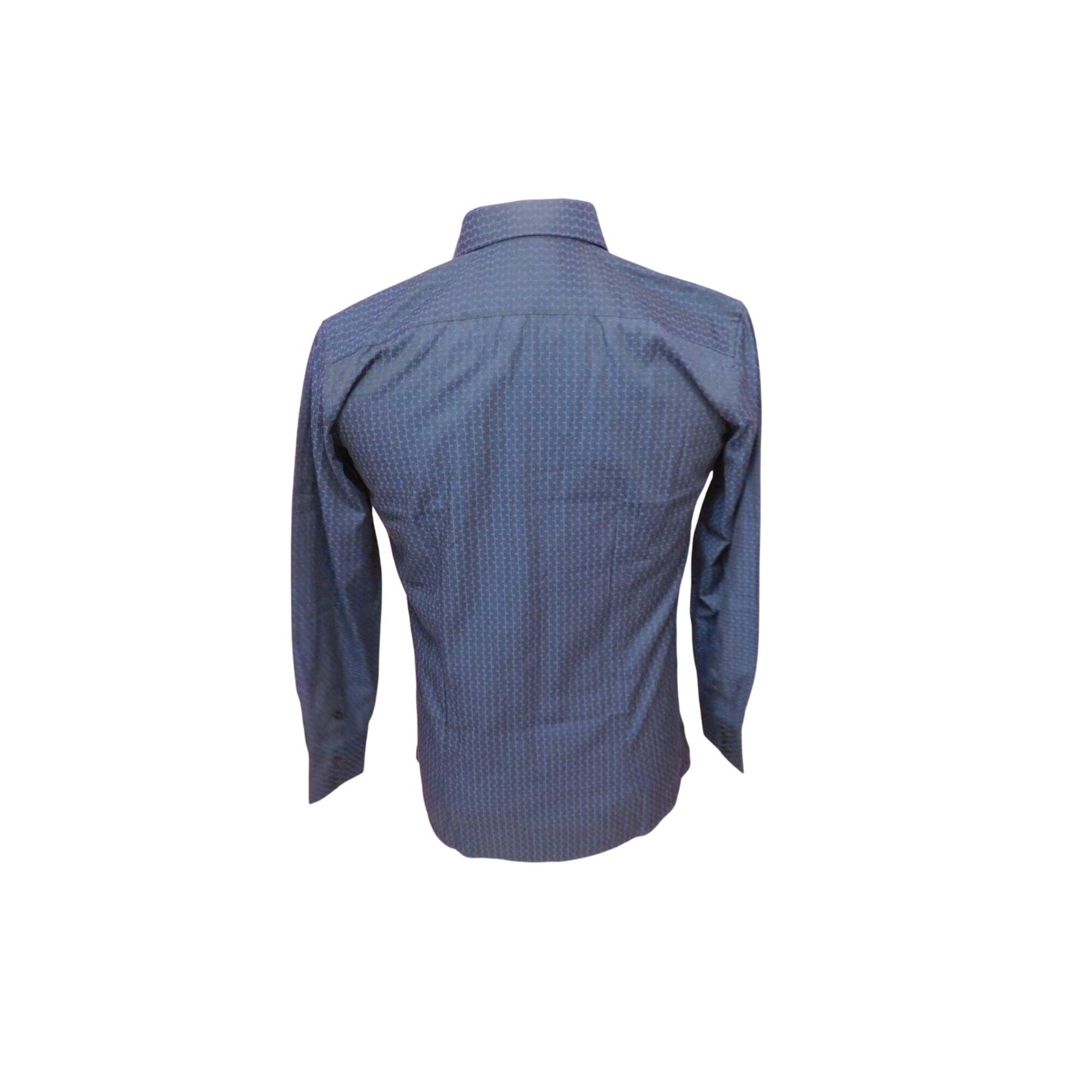 Elie Milano Navy Modern Fit Shirt S - Mens Long Sleeve - Excellent