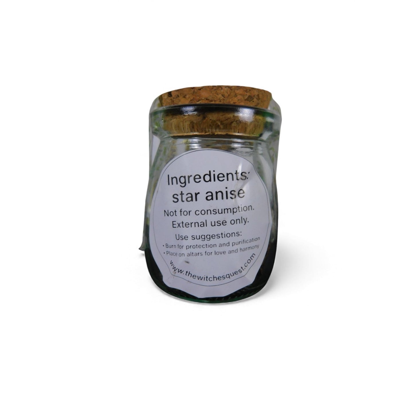 Ash & Sea Star Anise Glass Jar 1oz - Protection & Purification - New