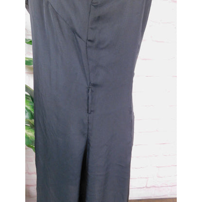 GAP Black Sleeveless Ruffle Neck Dress Size 6 - Classic Chic Evening Look