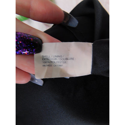 GAP Black Sleeveless Ruffle Neck Dress Size 6 - Classic Chic Evening Look