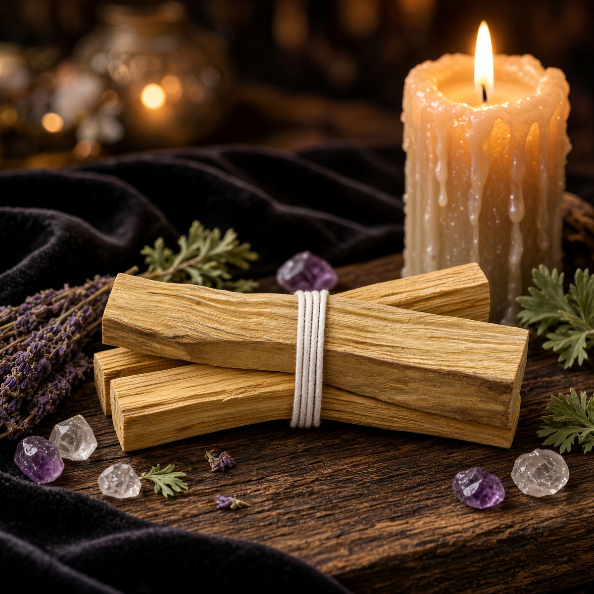 Palo Santo Sticks Fallen Aged Wood, Pack of 3