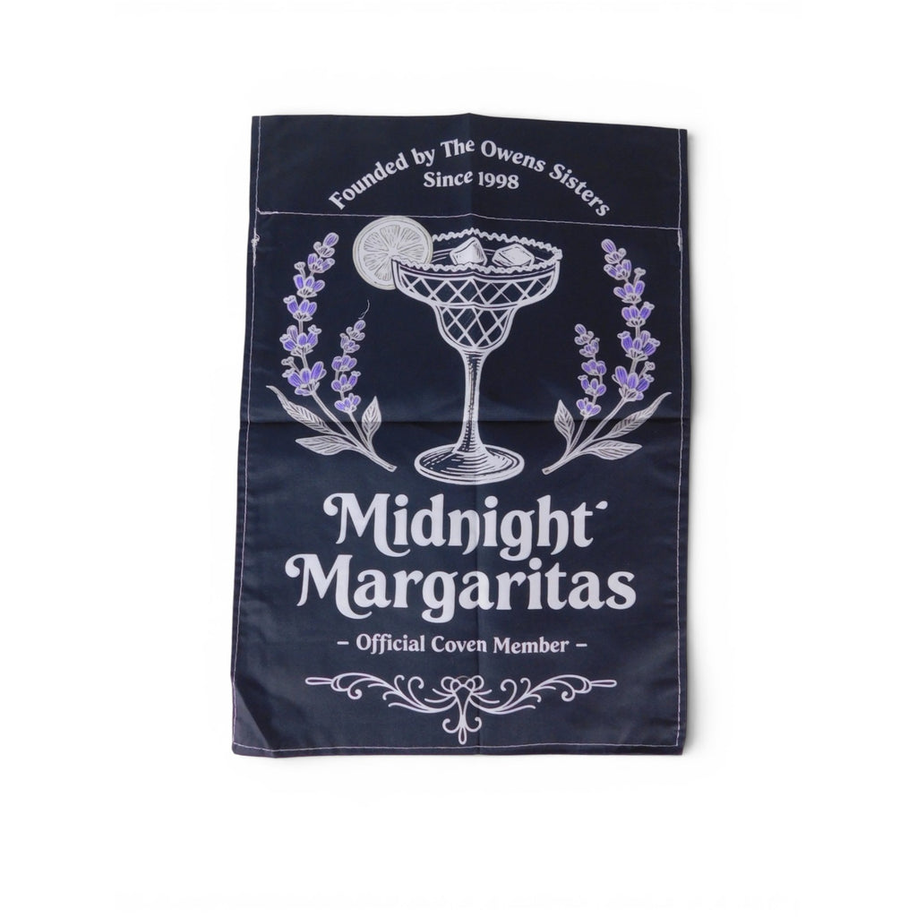 Midnight Margaritas Garden Flag 18x12 Magic Witchy Party Outdoor Decor