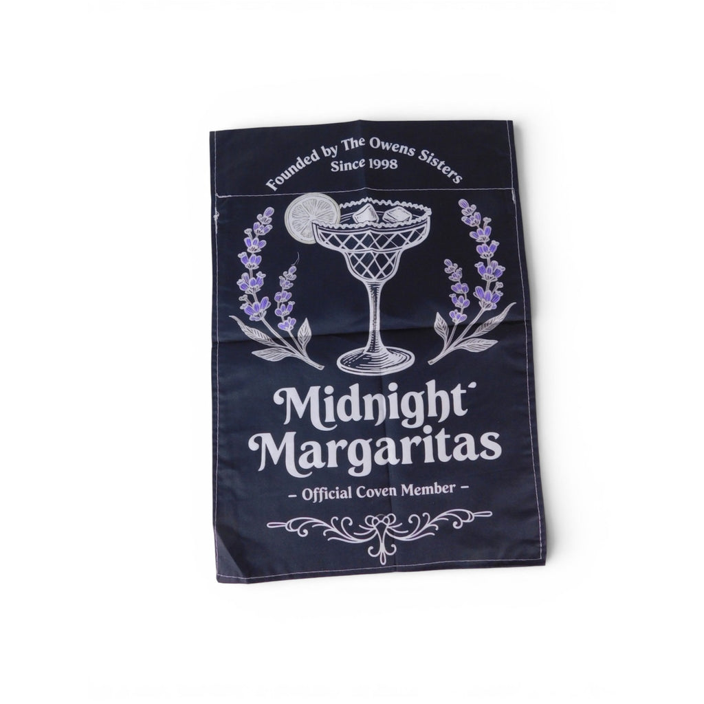 Midnight Margaritas Garden Flag 18x12 Magic Witchy Party Outdoor Decor