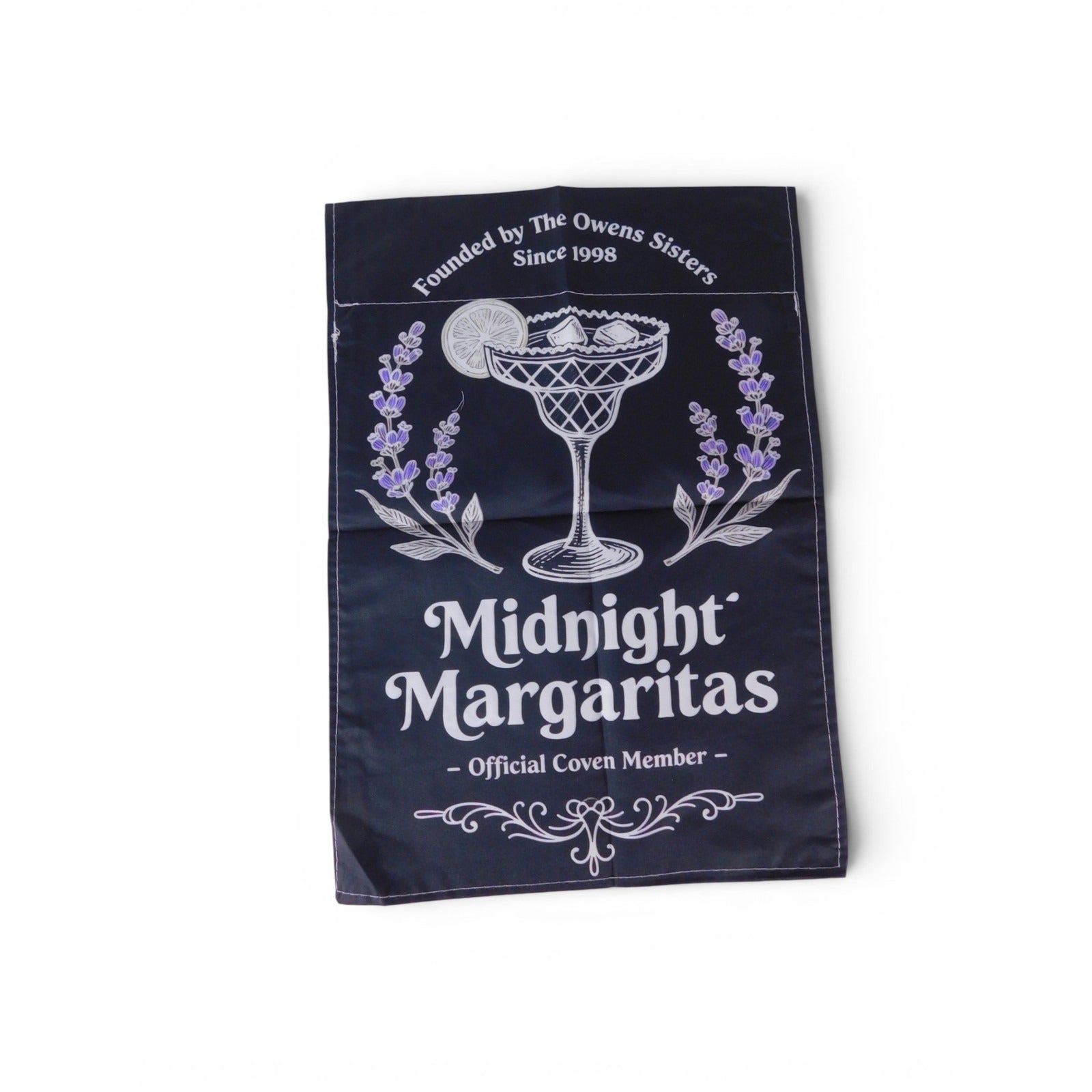 Midnight Margaritas Garden Flag 18x12 Magic Witchy Party Outdoor Decor