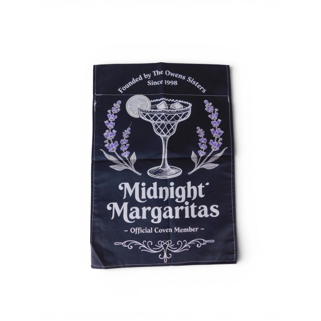 Midnight Margaritas Garden Flag 18x12 Magic Witchy Party Outdoor Decor