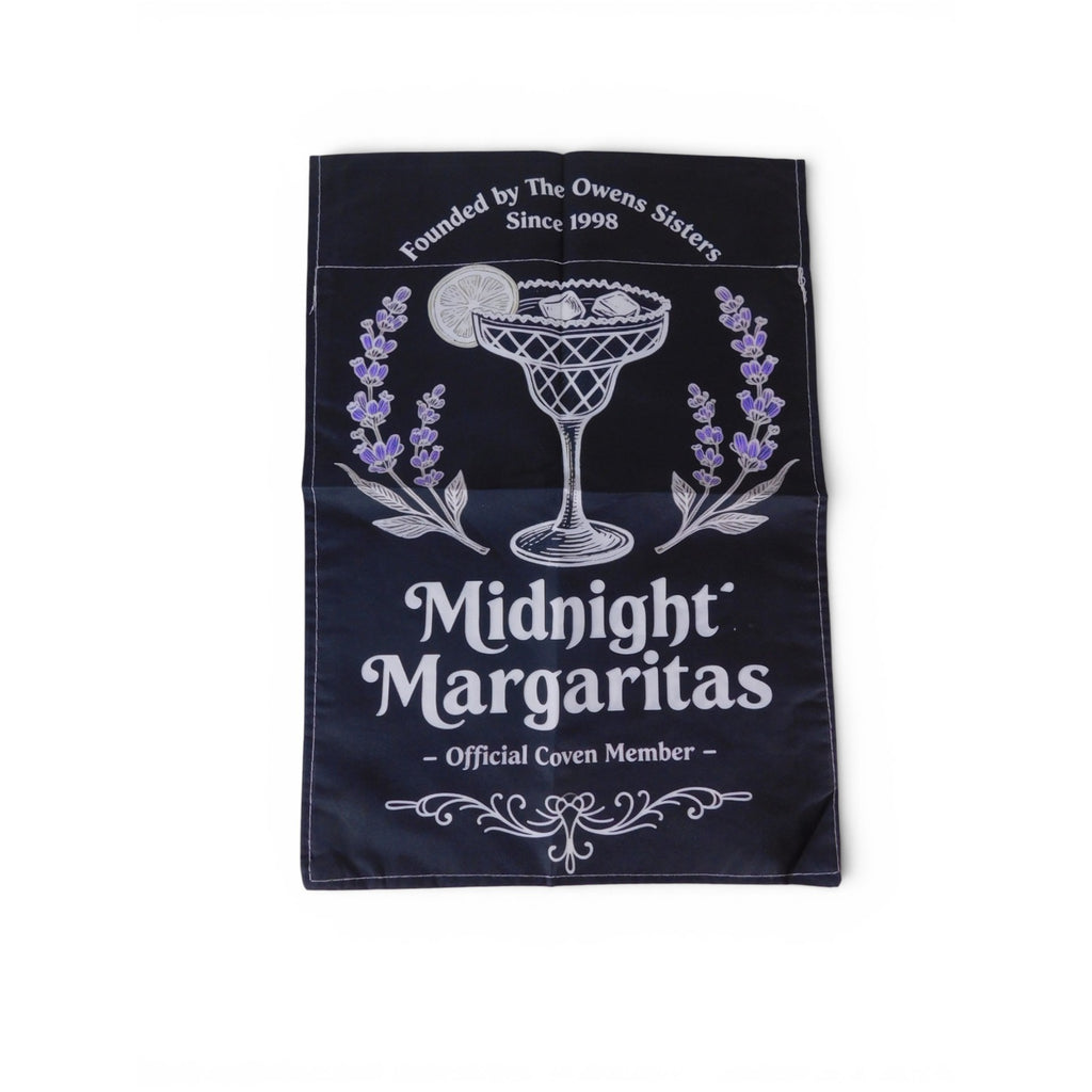 Midnight Margaritas Garden Flag 18x12 Magic Witchy Party Outdoor Decor