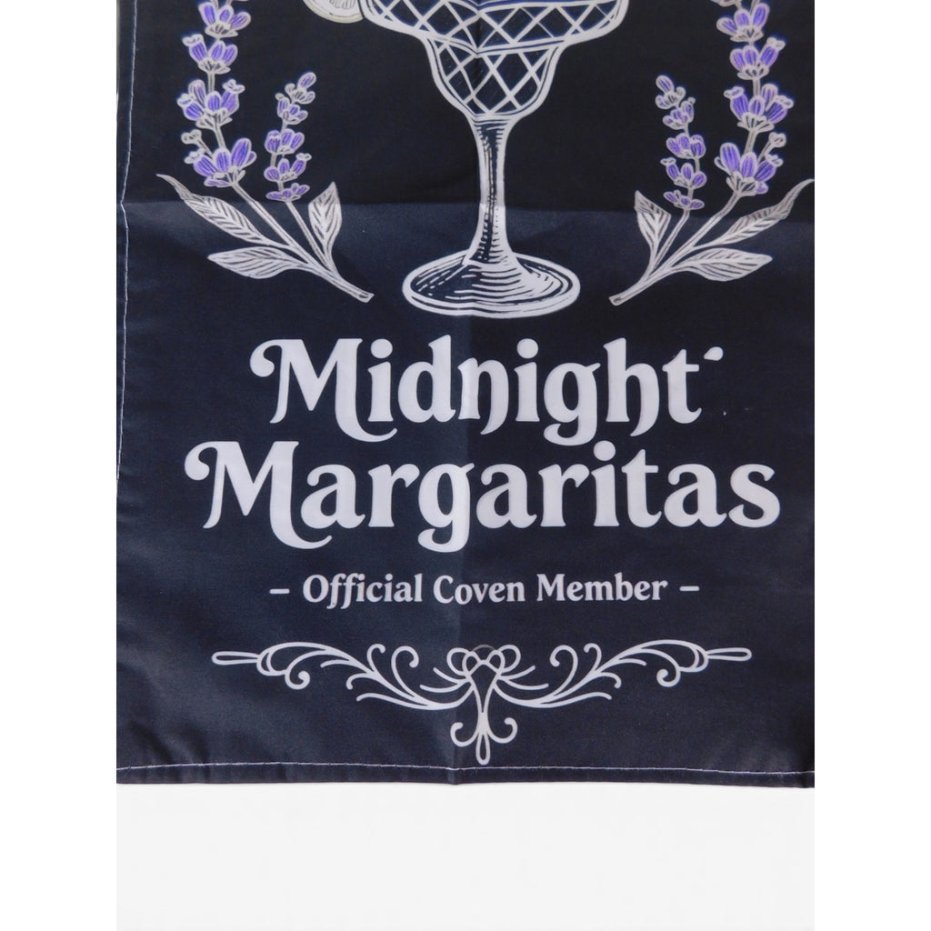 Midnight Margaritas Garden Flag 18x12 Magic Witchy Party Outdoor Decor
