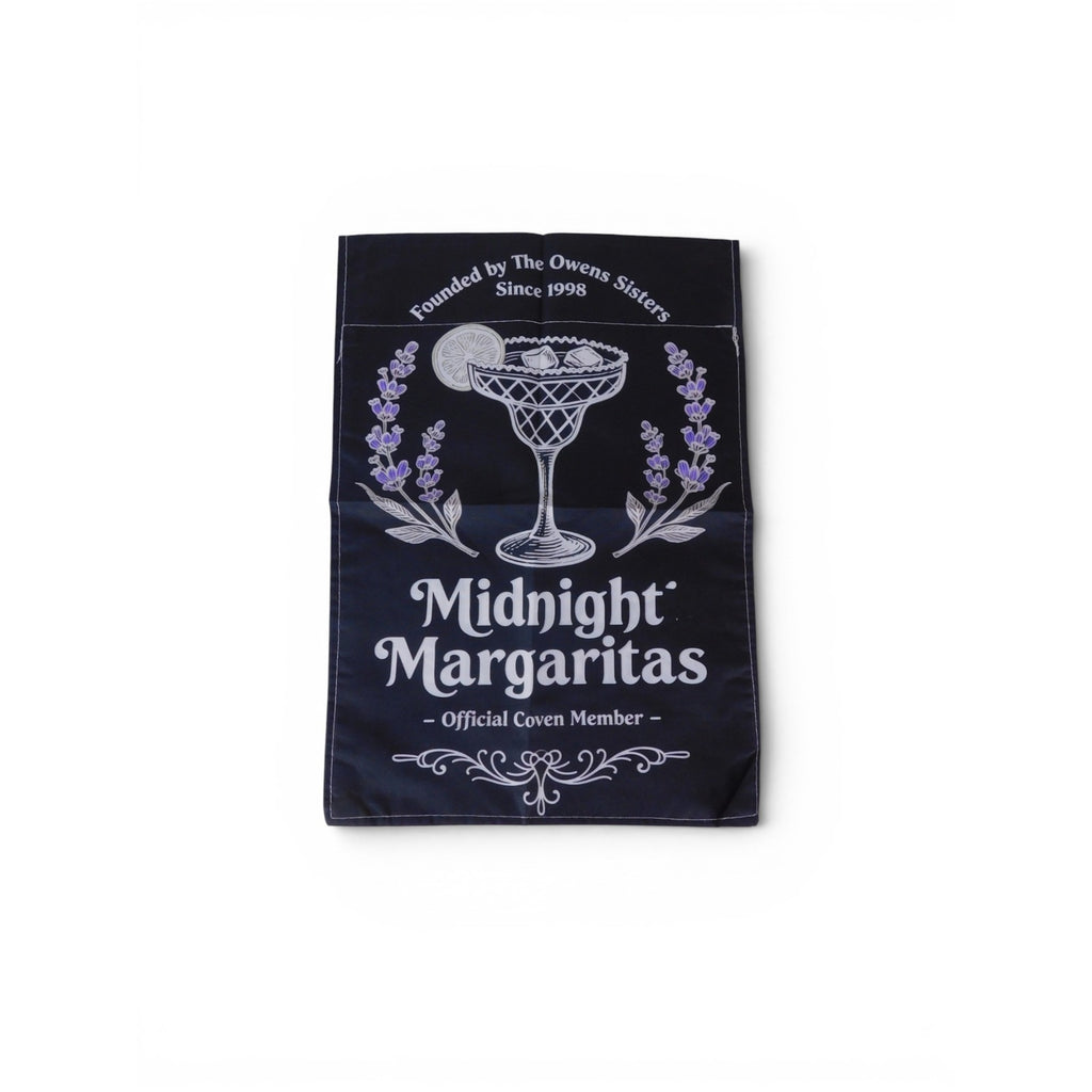 Midnight Margaritas Garden Flag 18x12 Magic Witchy Party Outdoor Decor