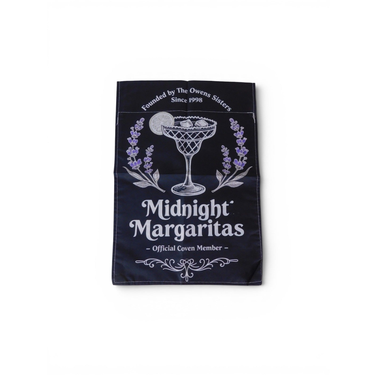 Midnight Margaritas Garden Flag 18x12 Magic Witchy Party Outdoor Decor