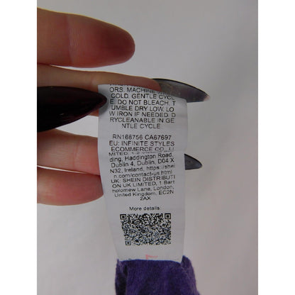 SHEIN Curve Purple Heathered Maxi Dress 1XL - Stretch Tank V-Neck - Excellent