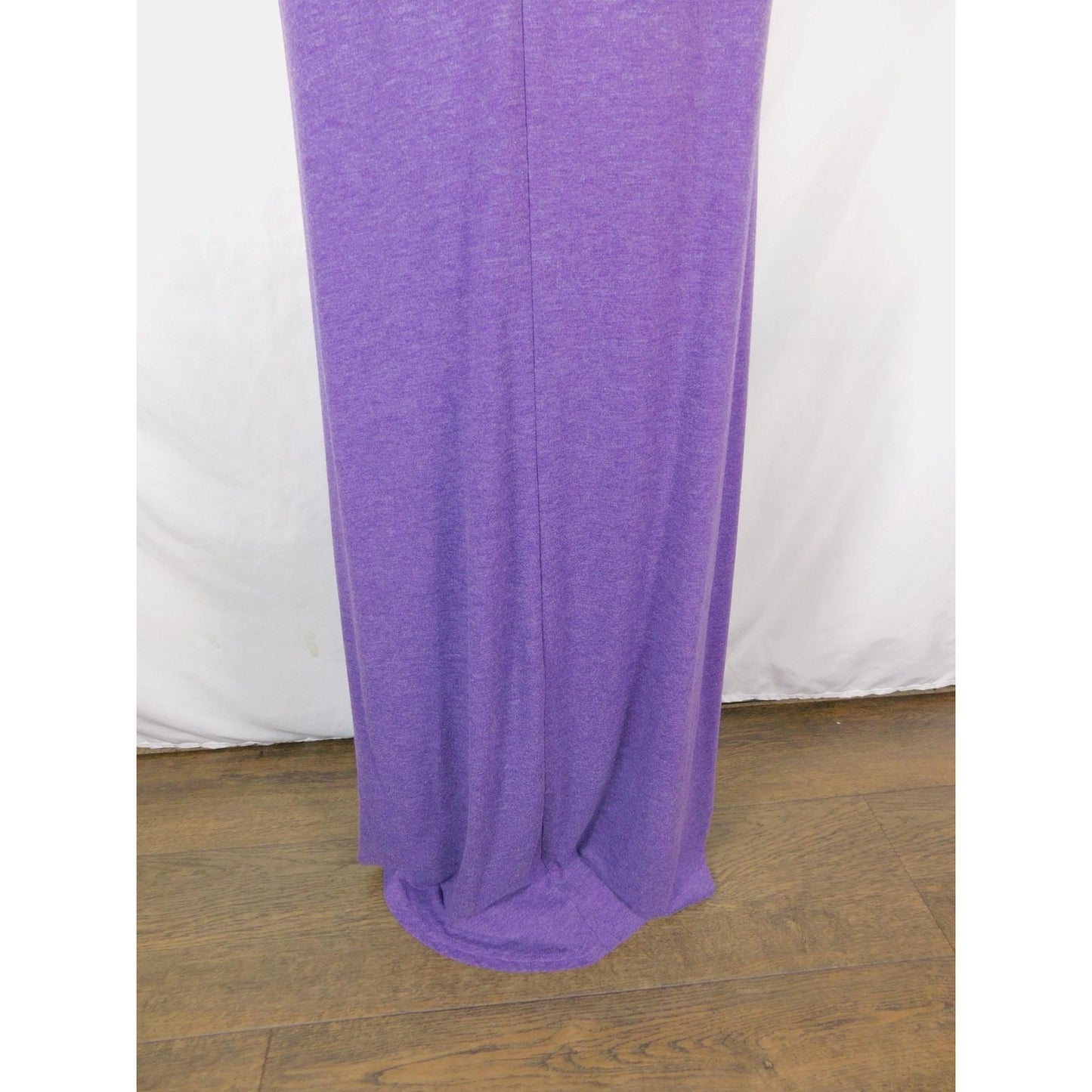 SHEIN Curve Purple Heathered Maxi Dress 1XL - Stretch Tank V-Neck - Excellent
