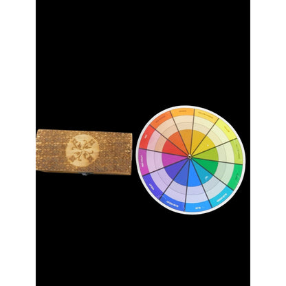 Hand Carved Wooden Box Tarot Floral Motif Latch Closure Storage Jewelry Decor