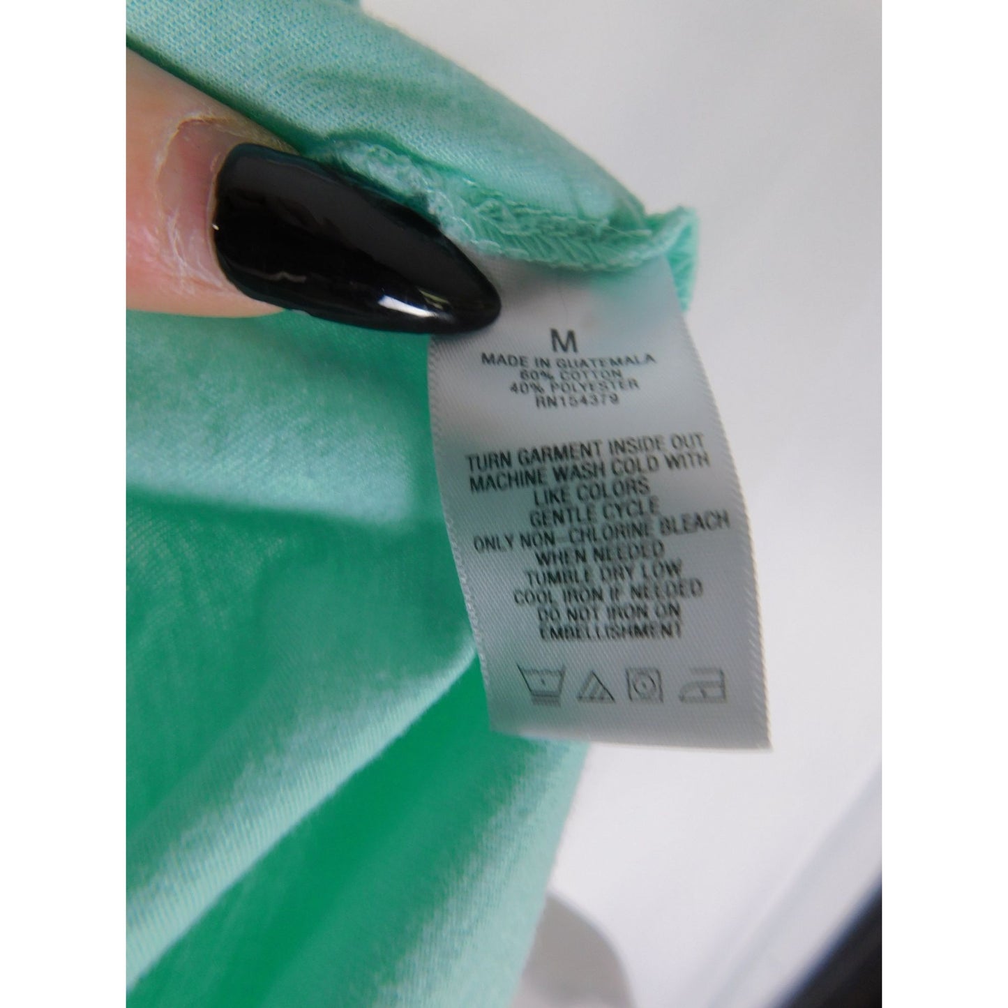 Free State M Moon & Flowers Tee Celestial Witchcore Graphic Shirt Aqua