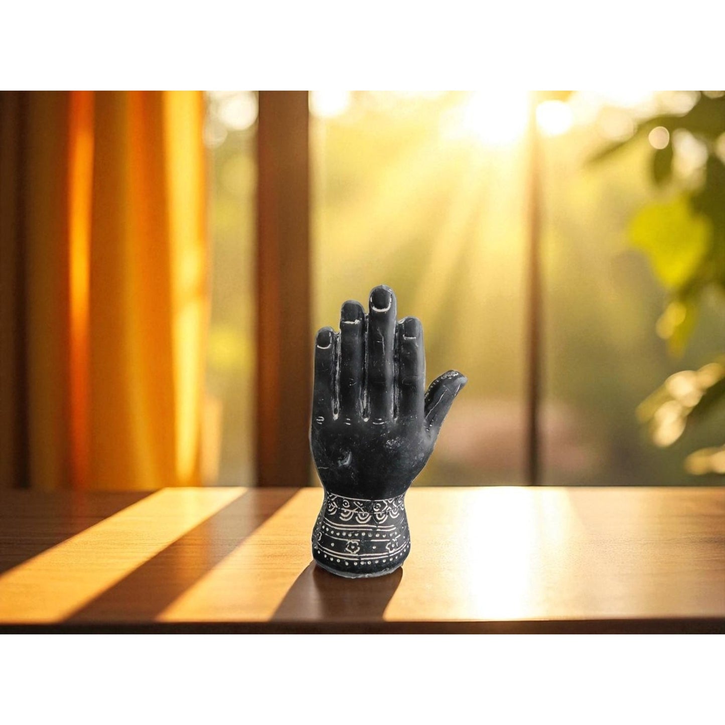 Mystical Witchy Palmistry Hand Statue Palm Reading Boho Psychic Decor 5"