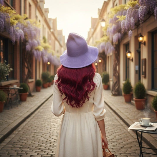 Lavender Woven Wool Blend Witch Hat - Adult Ritual & Everyday Wear - New