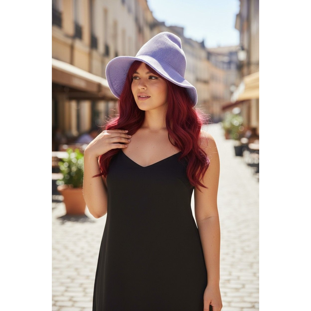 Lavender Woven Wool Blend Witch Hat - Adult Ritual & Everyday Wear - New