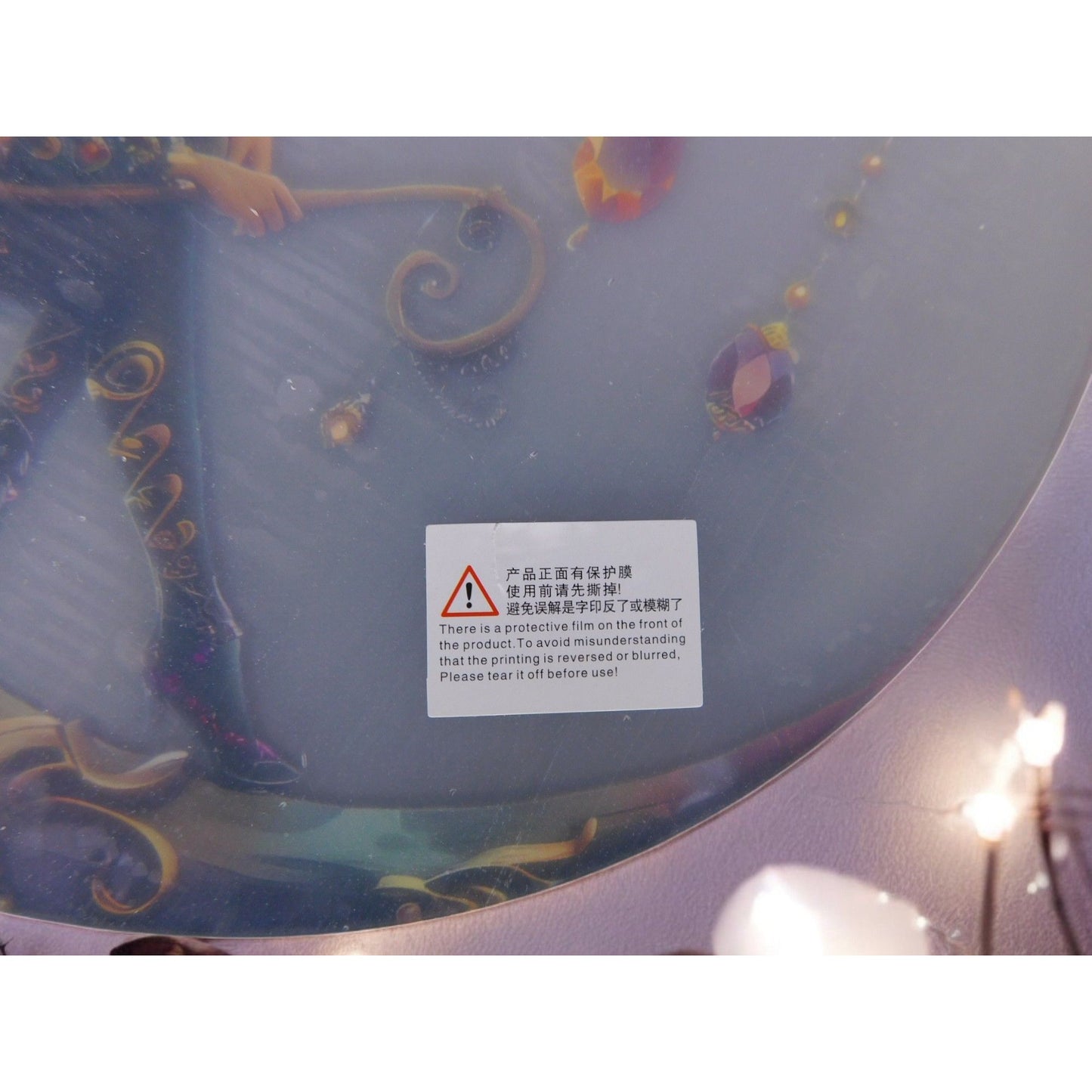 Crystal Moon Witch Suncatcher Acrylic 8"x8" Wall Hanging Art Décor