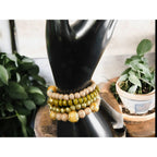 Boho Tree Of Life Multi Layer Stone Beaded Stretch Bracelet Set