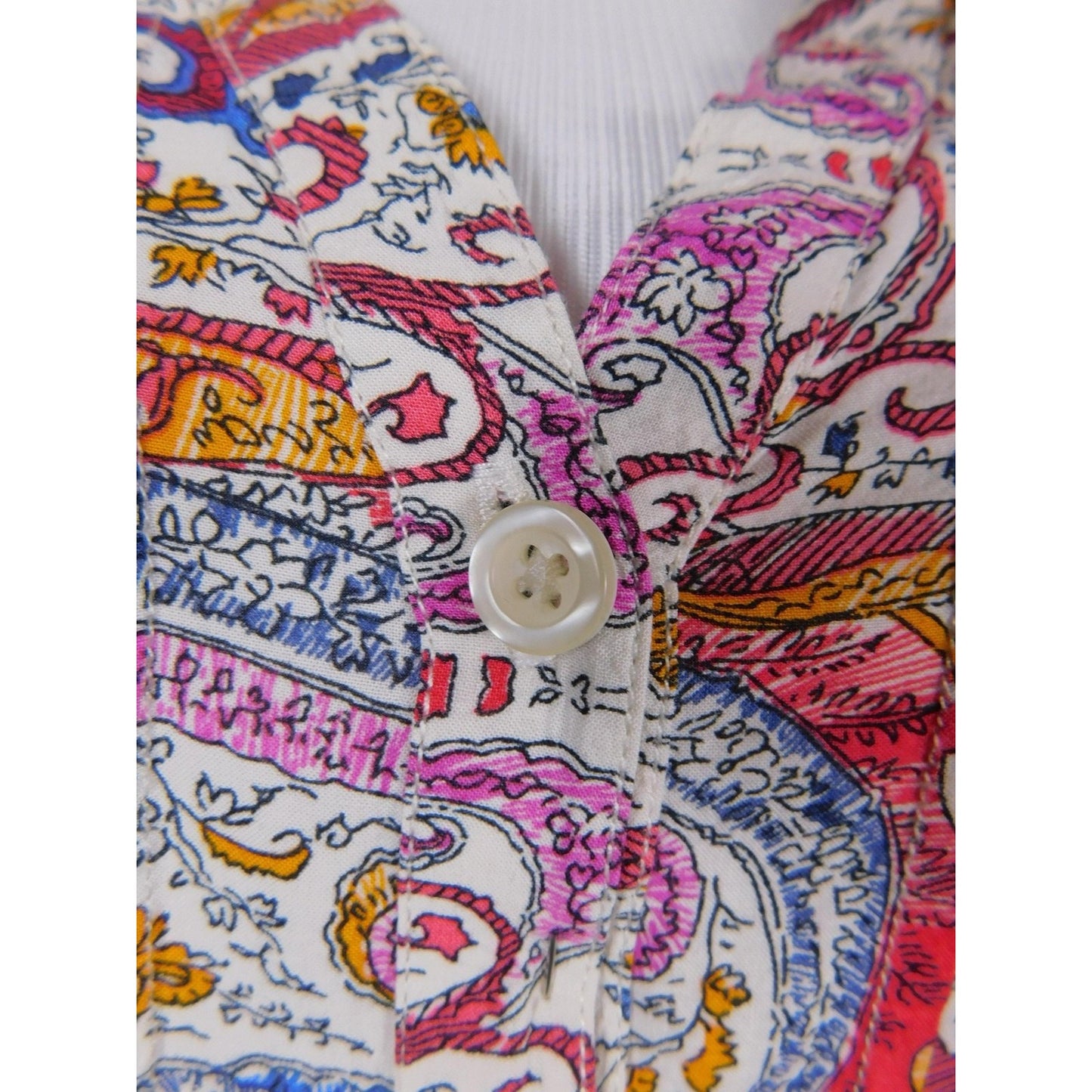 11-1 Tylho Multicolor Paisley Tunic Dress XS - Long Sleeve Boho - Excellent