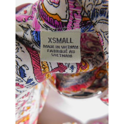 11-1 Tylho Multicolor Paisley Tunic Dress XS - Long Sleeve Boho - Excellent