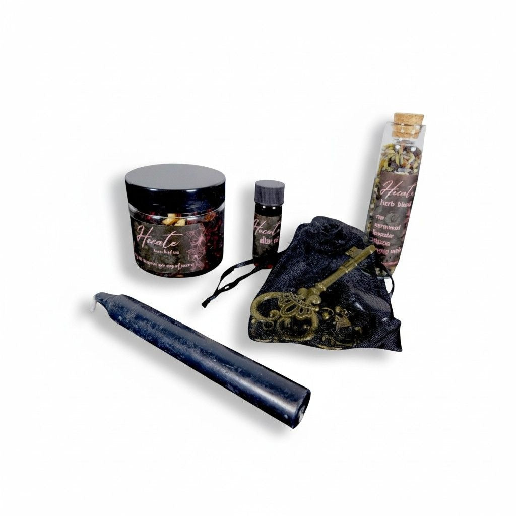 Hecate Enchanted Key DIY Kit - Crossroads & Divination - Glass Oil