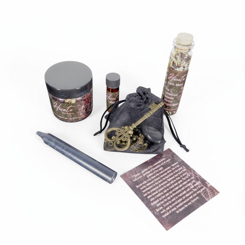 Hecate Enchanted Key DIY Kit - Crossroads & Divination - Glass Oil