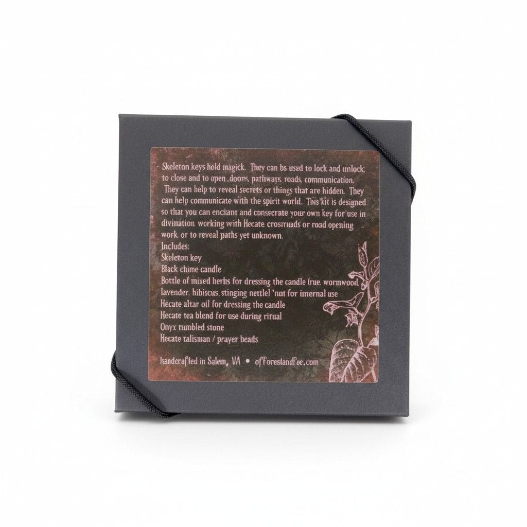 Hecate Enchanted Key DIY Kit - Crossroads & Divination - Glass Oil