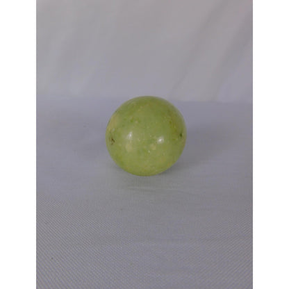 Green Stone Egg Polished Crystal 0.49 Lb Palm Stone Witch Altar Decor Display
