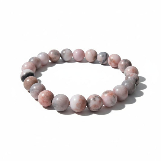 Pink Zebra Jasper Calm & Love Intention Bracelet