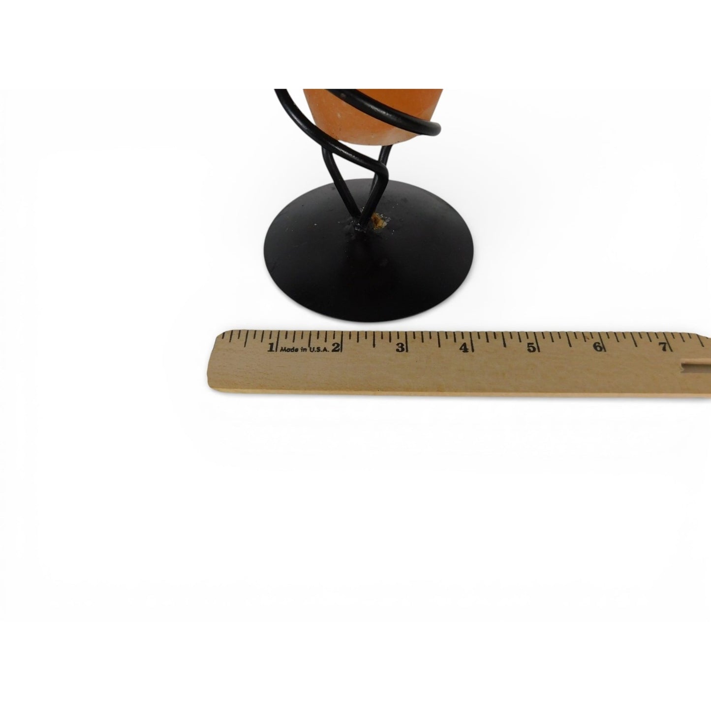 Himalayan Salt Cone Candle Holder Black Metal Stand Tealight Decor 2lbs 14ozs
