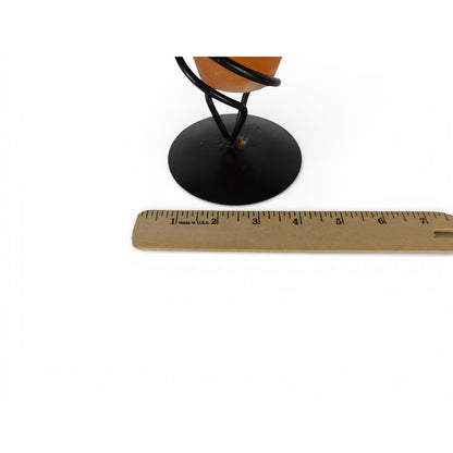 Himalayan Salt Cone Candle Holder Black Metal Stand Tealight Decor 2lbs 14ozs