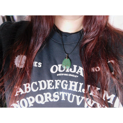 Green Aventurine Tree of Life Pendant Necklace Healing Crystal Jewelry 18" Cord