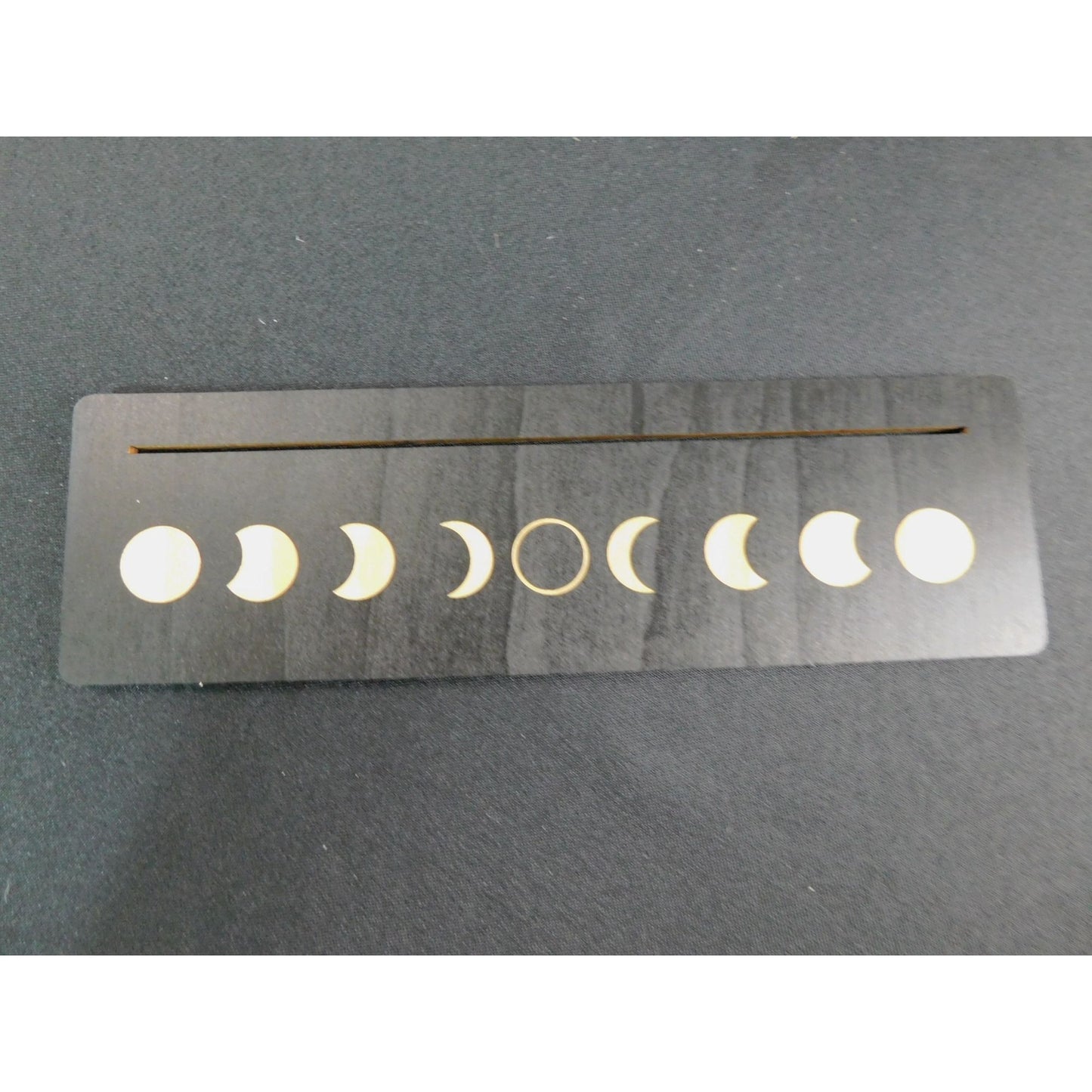 Black & Gold Tarot Card Holder – Sun & Moon Wood Set – New