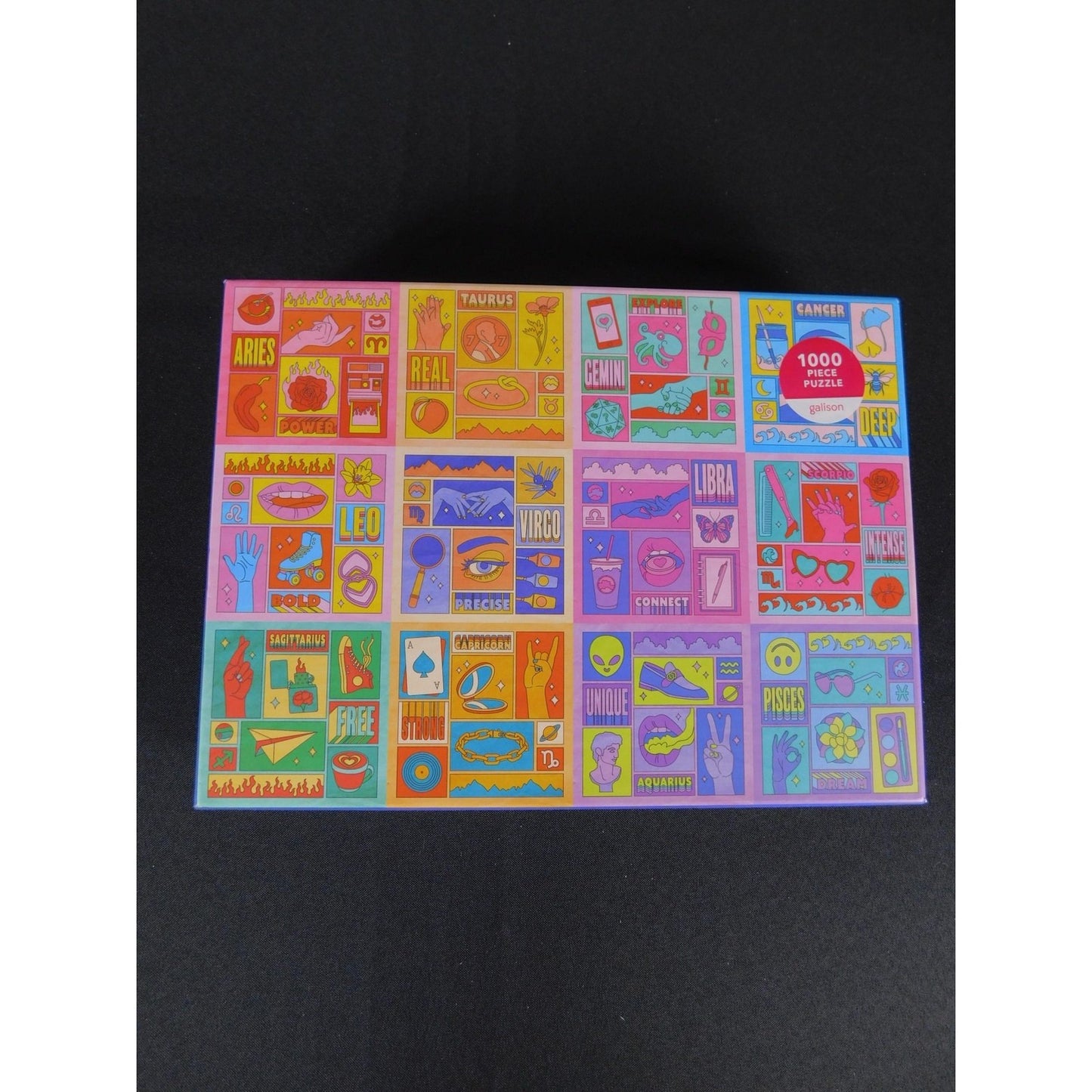 Galison Zodiac Power 1000pc Puzzle 27x20" Astrology New
